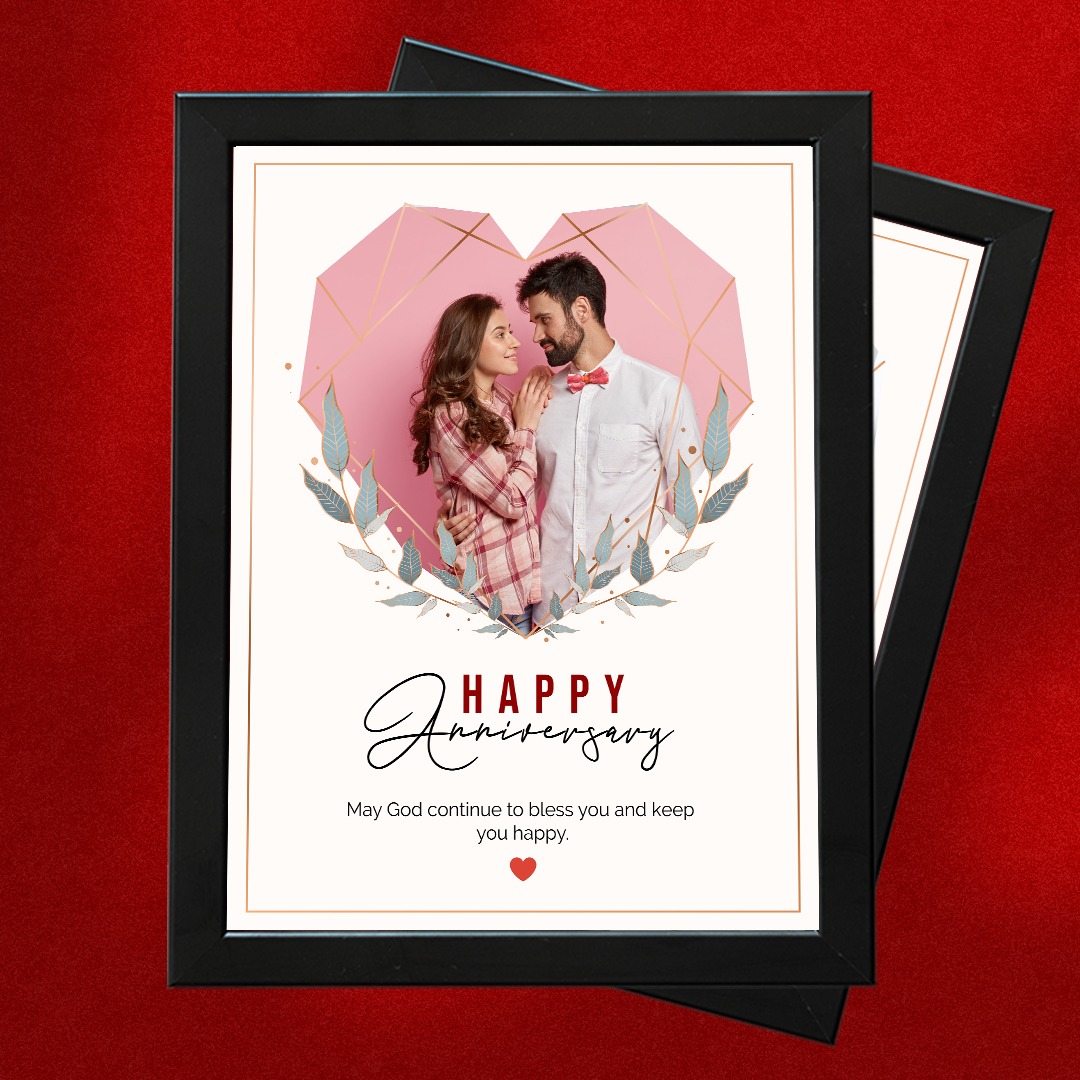 Happy Anniversary Personalized photo Frame