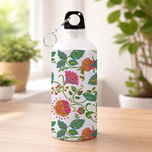 Floral Bliss Designer Sipper Water Bottle-Giftii