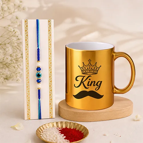 King Style Brother Mug Rakhi Combo-Giftii