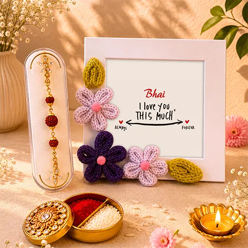 Bhai I Love You Rakhi Gift Box-Giftii