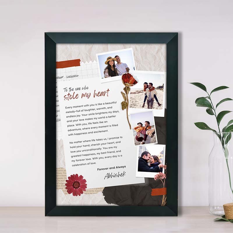Stole My Heart Personalized couple frame-Giftii