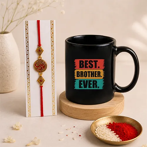 Best Brother Ever Rakhi Mug Set-Giftii