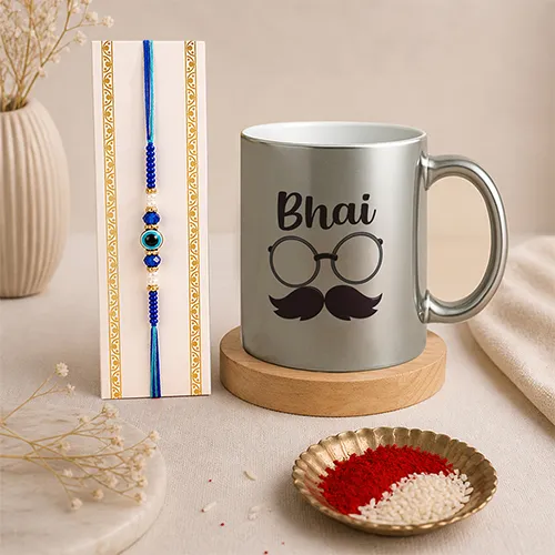 Stylish Brother Mug Rakhi Set For Brother-Giftii