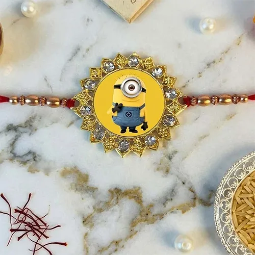 Giftii Premium Minion Cartoon Designer Rakhi for Kids-Giftii