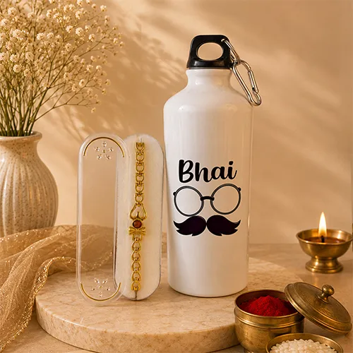Alpha Bhai Rakhi & Sipper Combo For Brother-Giftii