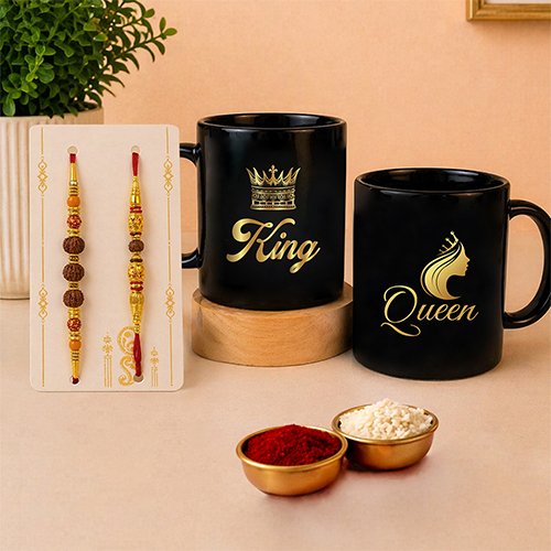 Royal Rakhi Gift Box for Bhaiya & Bhabhi-Giftii