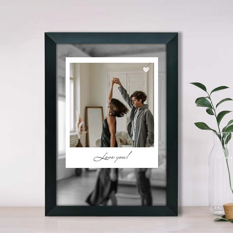 personalized love you photo frame for couples-Giftii