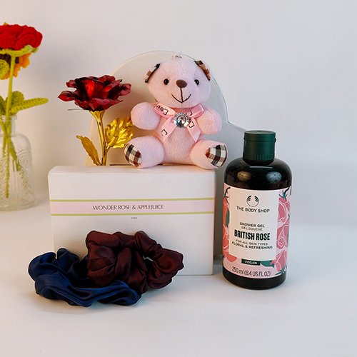 Rose & Teddy Love Luxury Gift Box-Giftii