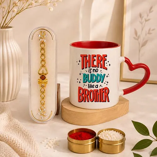 Trendy Raksha Bandhan Gift Combo for Brother with Emotional Mug Print-Giftii
