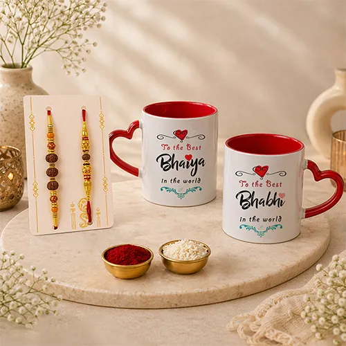 Raksha Bandhan Rakhi Gift for Bhaiya Bhabhi-Giftii