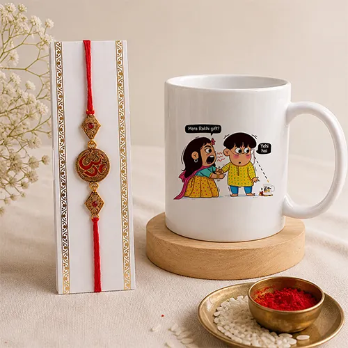 Rakhi Special Mug Combo for Brother-Giftii