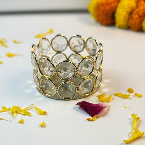 Crystal Tealight Holder-Giftii