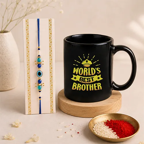 World’s Best Brother Rakhi Mug-Giftii
