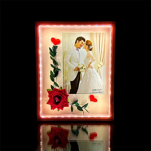 Personalized Romantic Led Photo Frame-Giftii