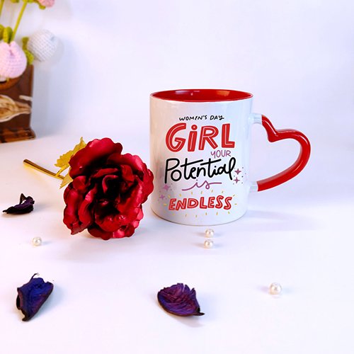 Women’s Day Personalized Ceramic Mug Combo|Gift for Her/Wife-Giftii