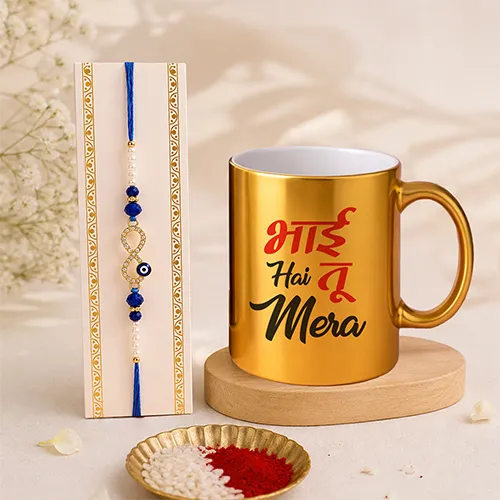 Bhai Hai Tu Mera Evil Eye Rakhi Combo-Giftii