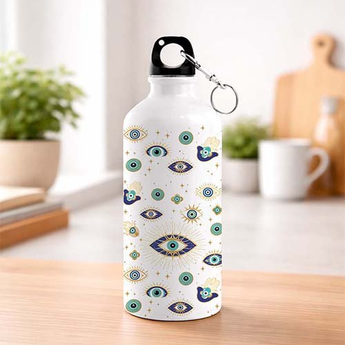 Evil Eye Guardian Bottle–Stylish Travel Sipper Bottle-Giftii