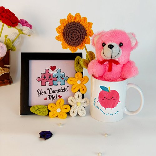 You Complete Me  Valentine Cuddle Gift Set-Giftii
