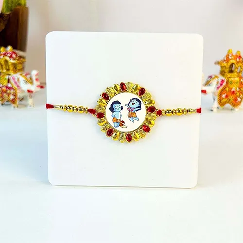 Giftii Premium Bal Krishna Designer Rakhi for Kids-Giftii