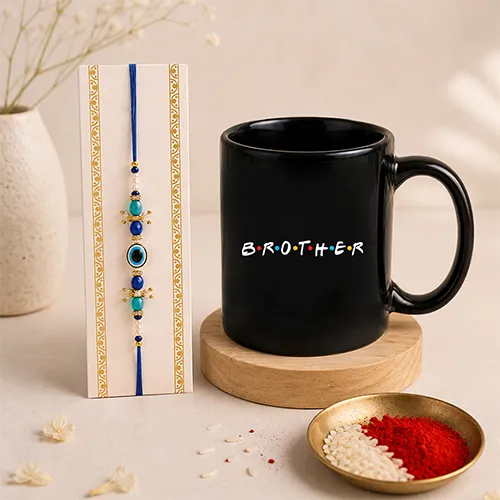 Premium Evil Eye Rakhi for Brother-Giftii