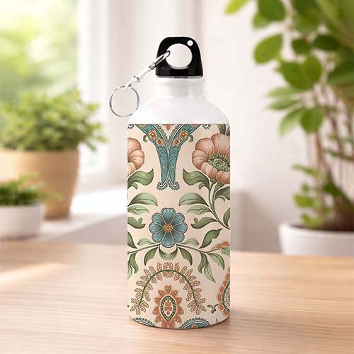 Floral Charm Sipper Bottle|Stylish Floral Daily Sipper-Giftii