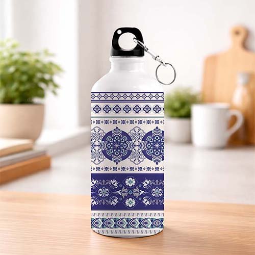 Blue Ethnic Vibes Sipper Bottle-Giftii
