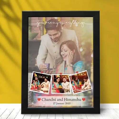 Personalized Couples Wedding Frame-Giftii