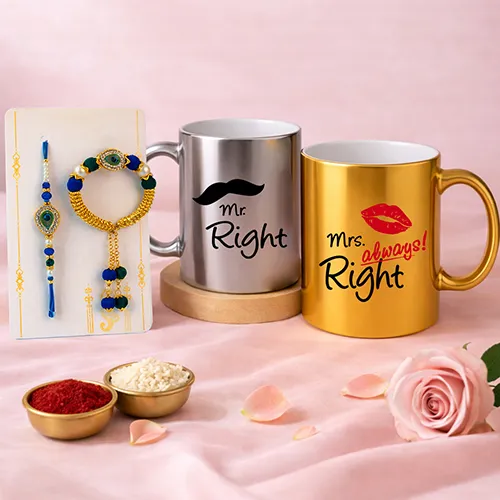 The Perfect Couple Rakhi Gift Hamper-Giftii