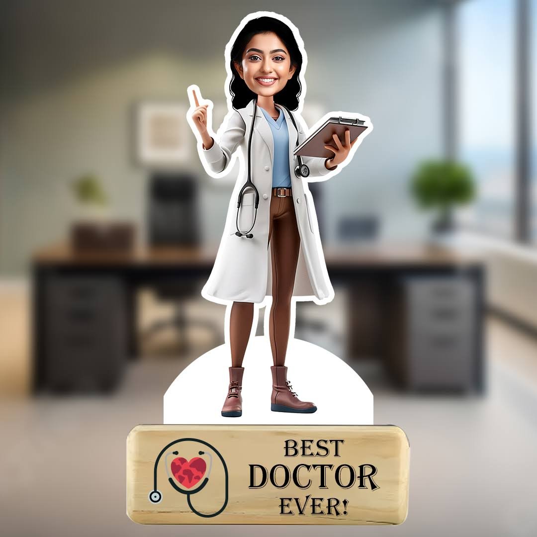 Empowered Doctor Caricature For Her-Giftii
