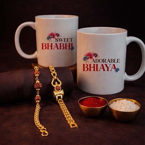 Perfect Duo Rakhi Combo for Bhaiya Bhabhi-Giftii