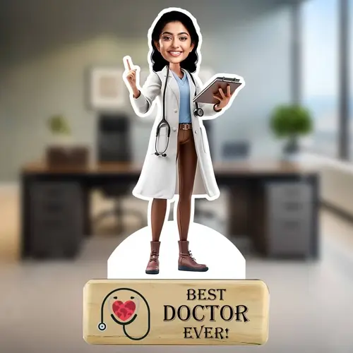 Empowered Doctor Caricature For Her-Giftii