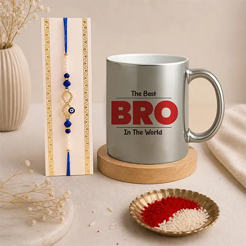 Best Bro Forever Rakhi Mug Combo-Giftii
