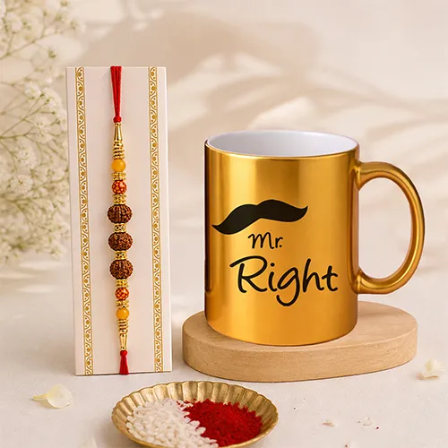 Mr. Right Perfect Rakhi Box For Brother-Giftii