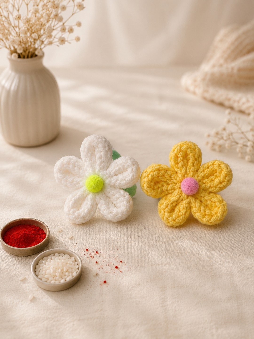 aesthetic-handmade-daisy-rakhi-combo