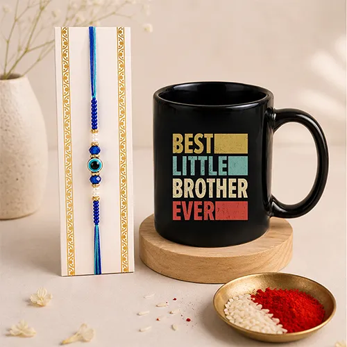 Best Little Brother Ever Rakhi Combo-Giftii
