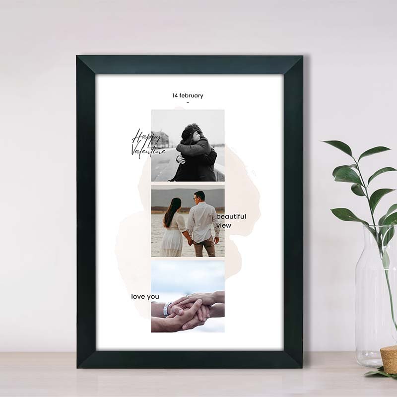 Personalized Valentine Photo Frame for couple-Giftii