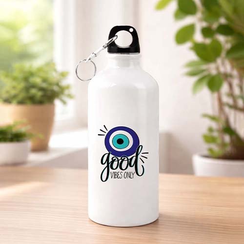 Good Vibes Only Sipper Bottle with Clip Cap-Giftii