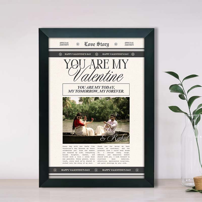 You Are My Valentine Photo Frame-Giftii