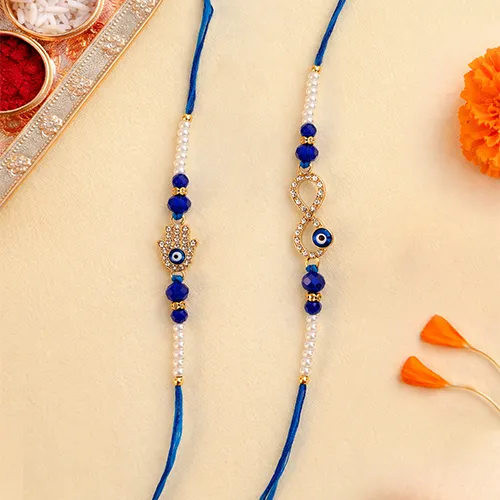 Premium Evil Eye Rakhi Combo Set | Stylish Rakhi Combo-Giftii