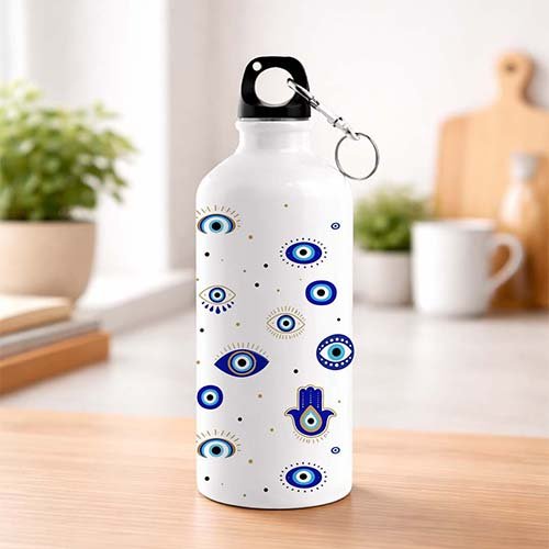 Nazar Shield Sipper Water Bottle-Giftii