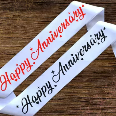 Happy Anniversary Sash
