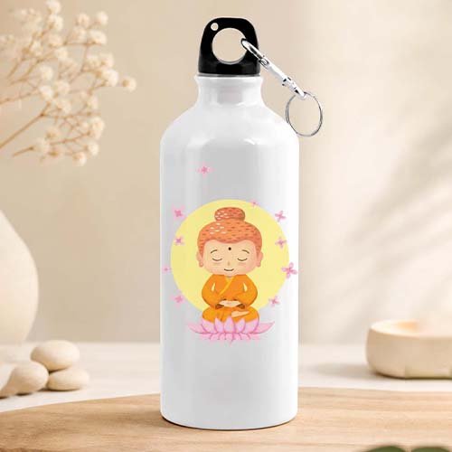 Zen Buddha Sipper Bottle|Spiritual Calm Bottle-Giftii
