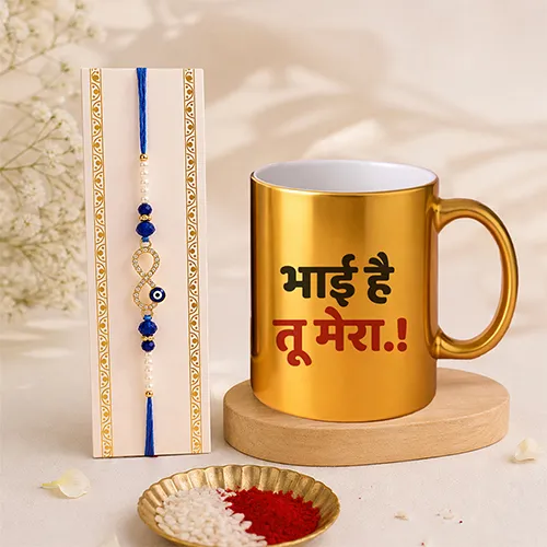 Premium Evil Eye Bhai Mug Gift Set-Giftii