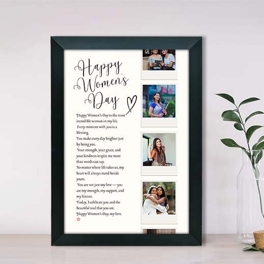 Minimal “Happy Women’s Day” Script Frame-Giftii