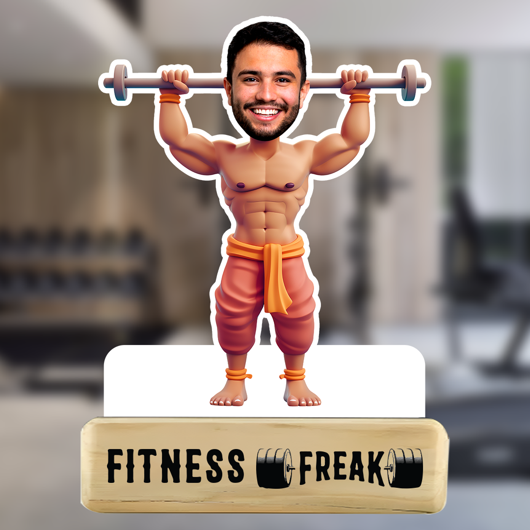 Gym Warrior Caricature – Strength in Style