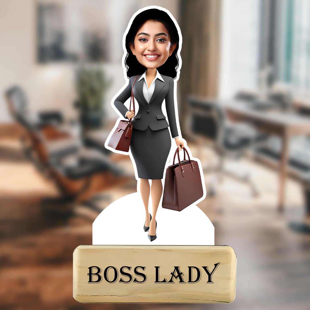 Boss Lady Office Caricature