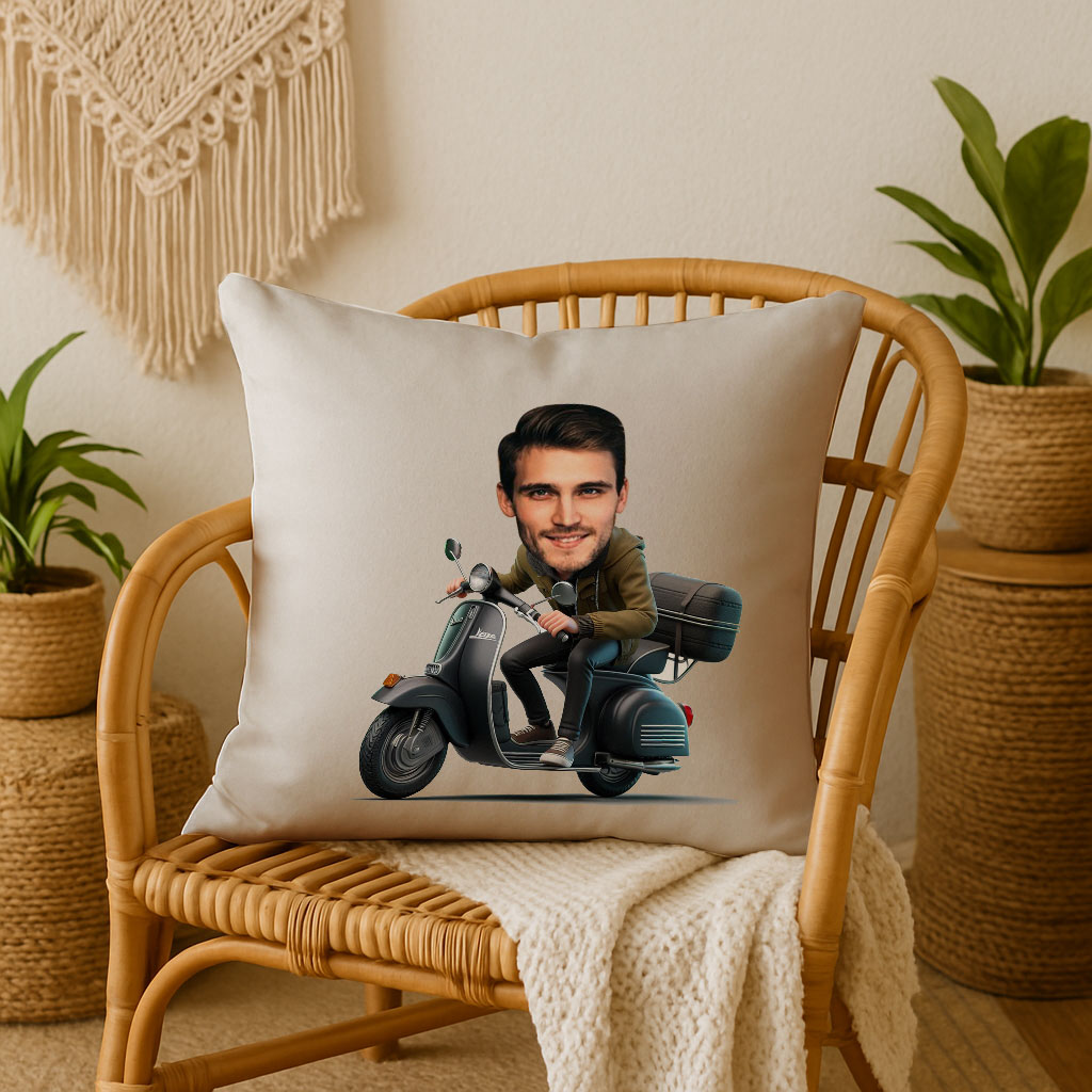 Scooter Star: Customized Pillow