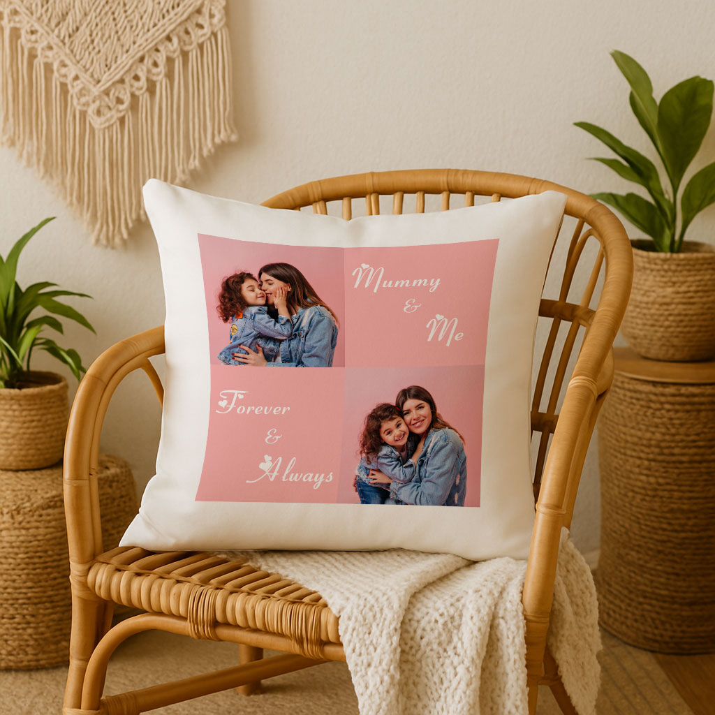 Mummy & Me – Forever & Always Personalized Cushion