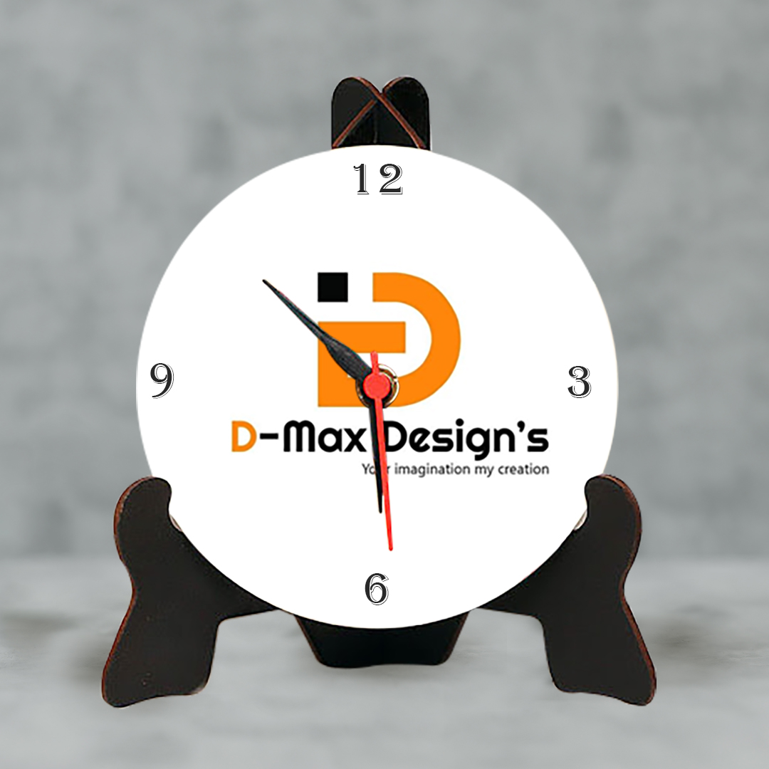 Personalized Logo Table Clock