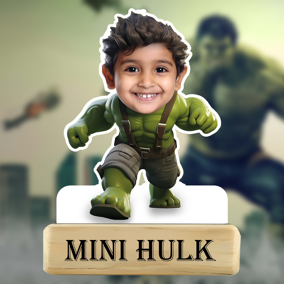 Mini Hulk Caricature – Little Hero Edition